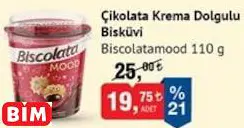 BİSCOLATA MOOD  ÇİKOLATA KREMA DOLGULU BİSKÜVİ